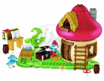 MEGABLOKS 10709 - Šmoulové - Taťka Šmoula s domečkem