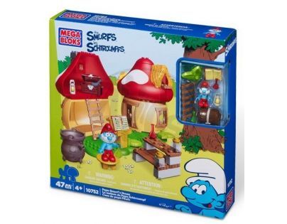 MEGABLOKS 10752 - Šmoulové  -  Taťka šmoula s domečkem