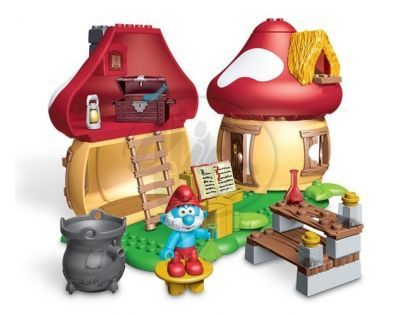 MEGABLOKS 10752 - Šmoulové  -  Taťka šmoula s domečkem