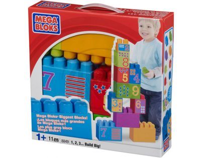 Megabloks Sada velkých kostek s čísly 11 dílků