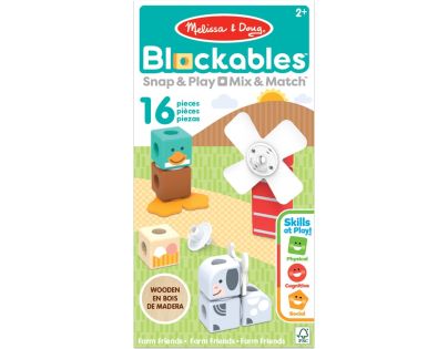 Melissa & Doug blockables stavebnica farma