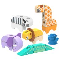 Melissa & Doug blockables stavebnica safari hracia súprava 2