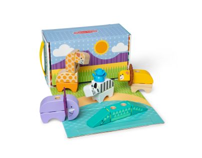 Melissa & Doug blockables stavebnica safari hracia súprava