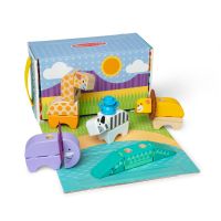 Melissa & Doug blockables stavebnica safari hracia súprava 4