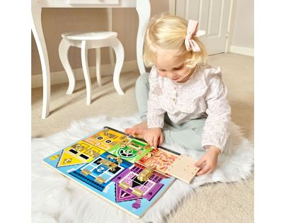 Melissa & Doug Drevená doska so zámkami