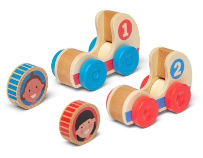 Melissa & Doug Go Tots Drevené závodné autá - Poškodený obal