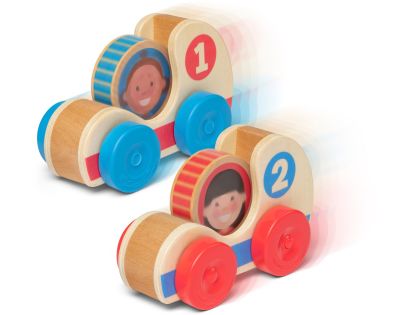 Melissa & Doug Go Tots Drevené závodné autá - Poškodený obal