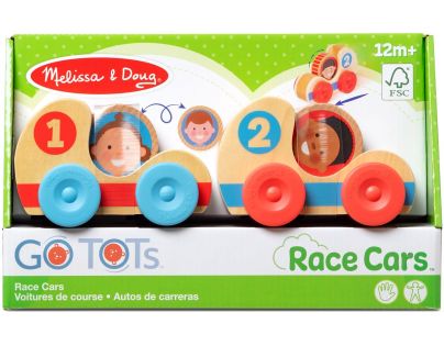 Melissa & Doug Go Tots Drevené závodné autá - Poškodený obal