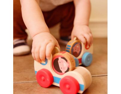 Melissa & Doug Go Tots Drevené závodné autá - Poškodený obal
