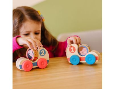 Melissa & Doug Go Tots Drevené závodné autá - Poškodený obal