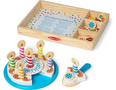 Melissa & Doug narodeninová torta súprava