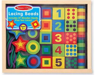 Melissa & Doug Navliekanie drevených tvarov