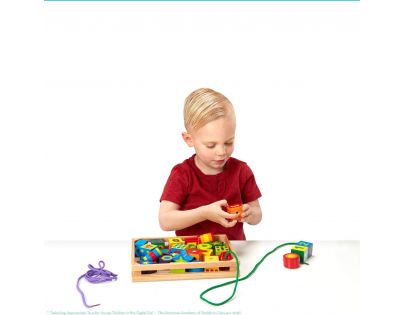 Melissa & Doug Navliekanie drevených tvarov