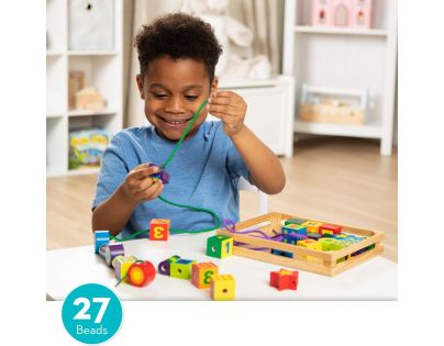 Melissa & Doug Navliekanie drevených tvarov
