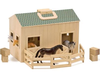 Melissa & Doug Prenosná konská stajňa