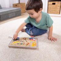 Melissa & Doug Puzzle drevené so zvukmi Hudobné nástroje 8 dielikov 6