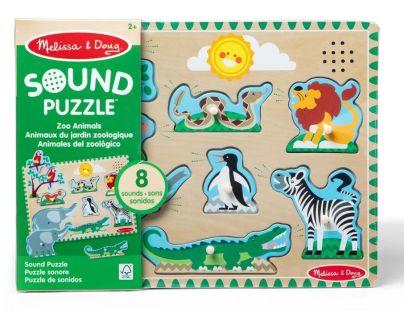 Melissa & Doug puzzle so zvukovými efektmi ZOO