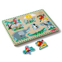 Melissa & Doug puzzle so zvukovými efektmi ZOO 2