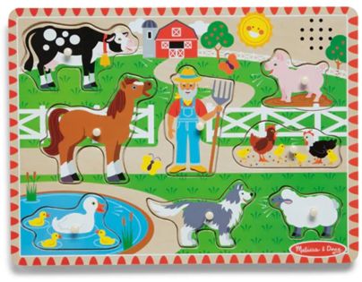 Melissa & Doug puzzle so zvukovými efektmi