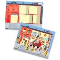 Melissa & Doug nálepky na opakované použitie s podložkou Město