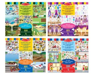 Melissa & Doug nálepky na opakované použitie s podložkou