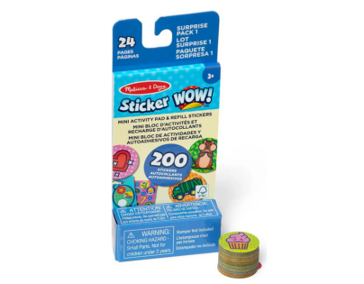 Melissa & Doug sticker wow náplne nálepiek tuba plná prekvapení