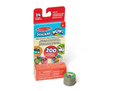 Melissa & Doug sticker wow náplne nálepiek zvieratká