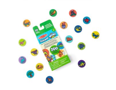 Melissa & Doug sticker wow náplne nálepiek dinosaury