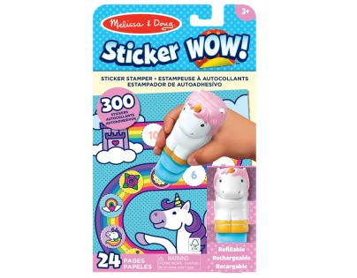 Melissa & Doug sticker wow nálepky jednorožci