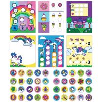 Melissa & Doug sticker wow nálepky jednorožci 3