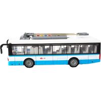 Mestský trolejbus na setrvačník s osvetlením a zvukom - modrý 2