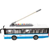 Mestský trolejbus na setrvačník s osvetlením a zvukom - modrý 3