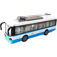 Mestský trolejbus na setrvačník s osvetlením a zvukom - modrý 4