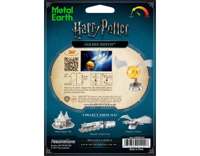 Metal Earth 3D Puzzle Harry Potter Zlatonka 12 dielikov