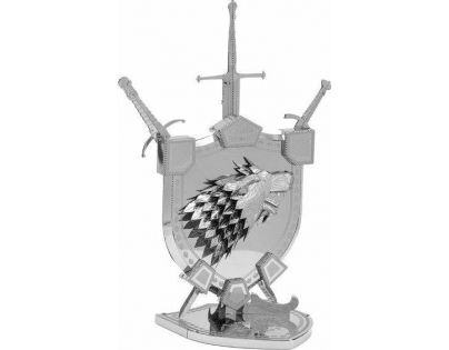 Metal Earth 3D Puzzle Hra o tróny Erb Starkov 20 dielikov
