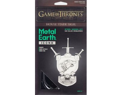 Metal Earth 3D Puzzle Hra o tróny Erb Starkov 20 dielikov