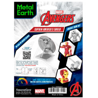Metal Earth 3D Puzzle Marvel Captain America Shield 13 dielikov 6