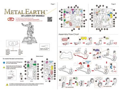 Metal Earth 3D Puzzle Marvel Iron Man 85 dielikov