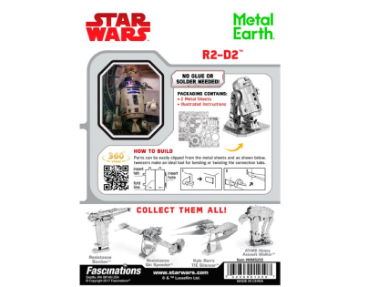 Metal Earth 3D Puzzle Star Wars R2-D2 46 dielikov