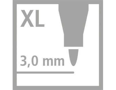 Metalické fixky s hrotom XL STABILO Trio DECO 8 ks sada