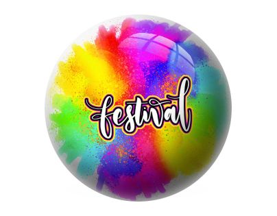 Lopta festival farieb 22 cm
