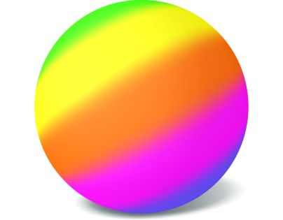 Lopta Fluo trojfarebná 23 cm