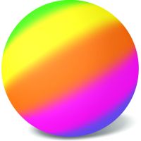 Lopta Fluo trojfarebná 23 cm