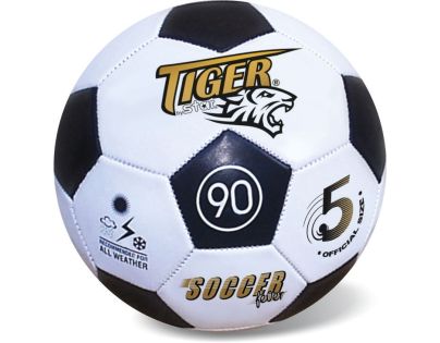 Lopta kožená futbalová čierna