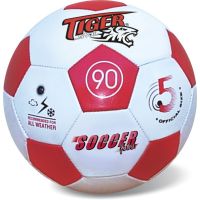 Lopta kožená futbalová Fever červená