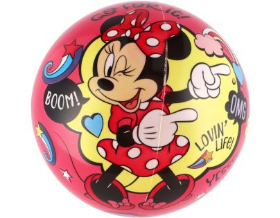 Lopta Minnie nafúknutá 23 cm v sieťke