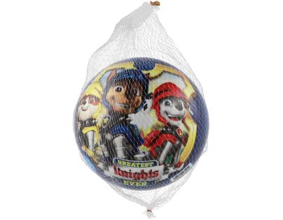 Lopta Tlapková patrola nafúknutá 23 cm modrá v sieťke