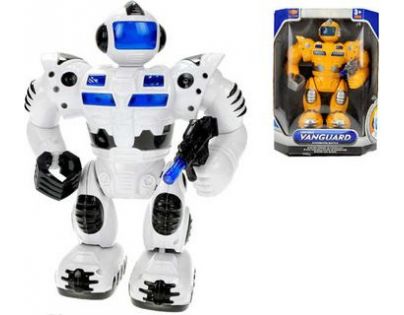 Mikro Robot 29 cm chodící se zvukem a světlem - Bílá