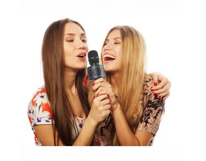Mikrofón Karaoke Bluetooth čierny