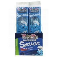MilkiMix mléčná brčka Šmoulové 6ks příchuť Šmoulí 2
